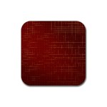 Grid Background Pattern Wallpaper Rubber Coaster (Square)