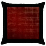 Grid Background Pattern Wallpaper Throw Pillow Case (Black)