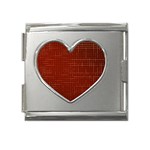 Grid Background Pattern Wallpaper Mega Link Heart Italian Charm (18mm)
