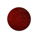 Grid Background Pattern Wallpaper Rubber Coaster (Round)
