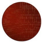 Grid Background Pattern Wallpaper Magnet 5  (Round)