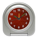 Grid Background Pattern Wallpaper Travel Alarm Clock