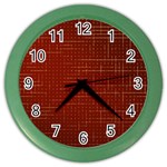 Grid Background Pattern Wallpaper Color Wall Clock