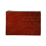 Grid Background Pattern Wallpaper Cosmetic Bag (Large)