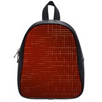 Grid Background Pattern Wallpaper School Bag (Small)