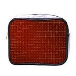Grid Background Pattern Wallpaper Mini Toiletries Bag (One Side)