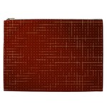 Grid Background Pattern Wallpaper Cosmetic Bag (XXL)