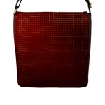 Grid Background Pattern Wallpaper Flap Closure Messenger Bag (L)
