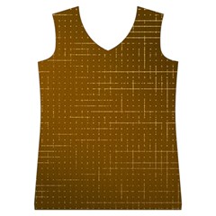 Anstract Gold Golden Grid Background Pattern Wallpaper Women s Basketball Tank Top from UrbanLoad.com Front
