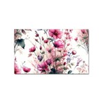 Flora Floral Flower Petal Sticker Rectangular (100 pack)