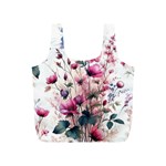 Flora Floral Flower Petal Full Print Recycle Bag (S)