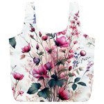Flora Floral Flower Petal Full Print Recycle Bag (XL)