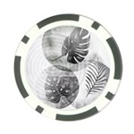 Vintage Retro Boho Background Leaves Botanical Poker Chip Card Guard (10 pack)