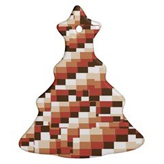 ChromaticMosaic Print Pattern Christmas Tree Ornament (Two Sides) from UrbanLoad.com Front
