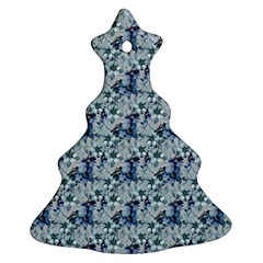 Blue Roses Christmas Tree Ornament (Two Sides) from UrbanLoad.com Back