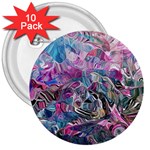 Pink Swirls Flow 3  Buttons (10 pack) 