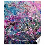 Pink Swirls Flow Canvas 8  x 10 