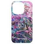Pink Swirls Flow iPhone 14 Pro Black UV Print Case