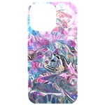 Pink Swirls Flow iPhone 15 Pro Max Black UV Print PC Hardshell Case