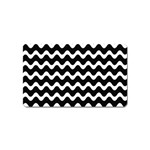 Wave Pattern Wavy Halftone Magnet (Name Card)