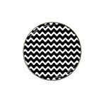 Wave Pattern Wavy Halftone Hat Clip Ball Marker (4 pack)