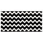 Wave Pattern Wavy Halftone Banner and Sign 8  x 4 