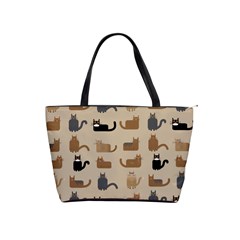 Cat Pattern Texture Animal Classic Shoulder Handbag from UrbanLoad.com Front