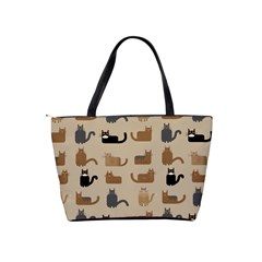 Cat Pattern Texture Animal Classic Shoulder Handbag from UrbanLoad.com Back