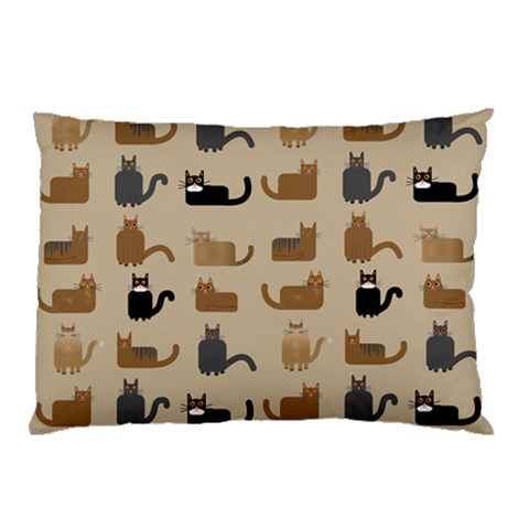 Cat Pattern Texture Animal Pillow Case (Two Sides) from UrbanLoad.com Front