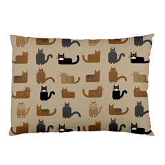 Cat Pattern Texture Animal Pillow Case (Two Sides) from UrbanLoad.com Back