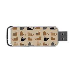 Cat Pattern Texture Animal Portable USB Flash (Two Sides) from UrbanLoad.com Back