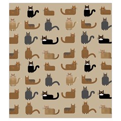 Cat Pattern Texture Animal Drawstring Pouch (Medium) from UrbanLoad.com Front