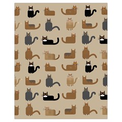 Cat Pattern Texture Animal Drawstring Bag (Small) from UrbanLoad.com Back