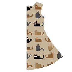 Cat Pattern Texture Animal Short Sleeve V Back Right