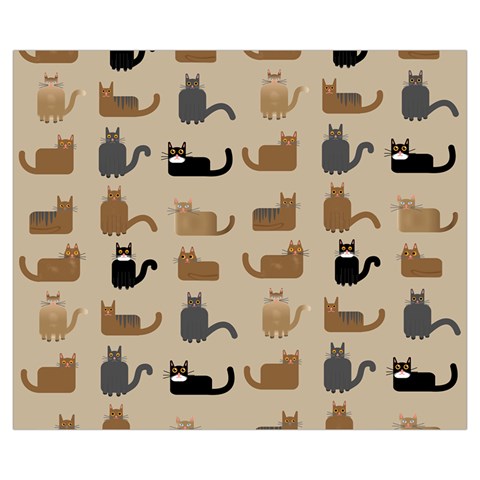 Cat Pattern Texture Animal Zipper Medium Tote Bag from UrbanLoad.com Front
