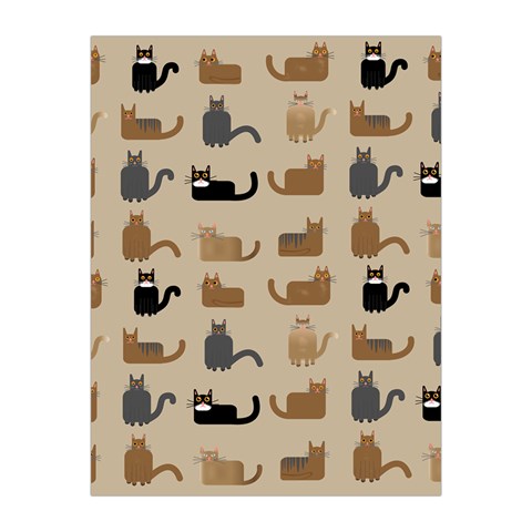 Cat Pattern Texture Animal Medium Tapestry from UrbanLoad.com Front
