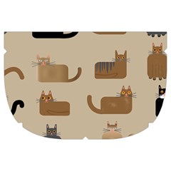Cat Pattern Texture Animal Make Up Case (Large) from UrbanLoad.com Side Right