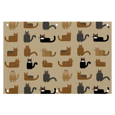 Cat Pattern Texture Animal Banner and Sign 6  x 4  from UrbanLoad.com Front