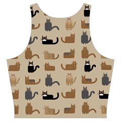 Cat Pattern Texture Animal Cut Out Top from UrbanLoad.com Back