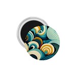Wave Waves Ocean Sea Abstract Whimsical 1.75  Magnets