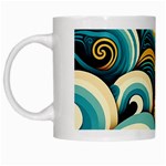 Wave Waves Ocean Sea Abstract Whimsical White Mug