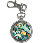 Wave Waves Ocean Sea Abstract Whimsical Key Chain Watches