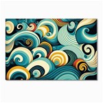 Wave Waves Ocean Sea Abstract Whimsical Postcards 5  x 7  (Pkg of 10)
