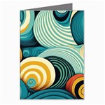 Wave Waves Ocean Sea Abstract Whimsical Greeting Card