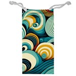 Wave Waves Ocean Sea Abstract Whimsical Jewelry Bag