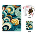 Wave Waves Ocean Sea Abstract Whimsical Playing Cards Single Design (Rectangle)