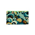 Wave Waves Ocean Sea Abstract Whimsical Cosmetic Bag (XS)