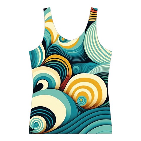 Wave Waves Ocean Sea Abstract Whimsical Sport Tank Top  from UrbanLoad.com Front