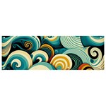 Wave Waves Ocean Sea Abstract Whimsical Banner and Sign 9  x 3 
