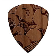 Wave Waves Ocean Sea Abstract Whimsical Square Wood Guitar Pick Holder Case And Picks Set from UrbanLoad.com Pick